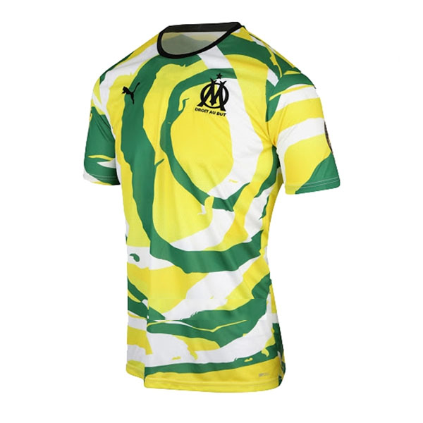 Thailandia Maglia Marsiglia OM Africa 21/22 Bianco Giallo Verde